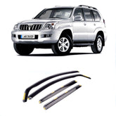 Toyota Landcruiser 120 - 2003 On - 5 Door - Stx Wind Deflectors 4 Pcs Set - Dark Smoke - W143